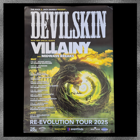 RE-EVOLUTION signed tour poster