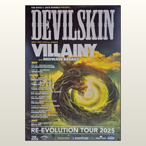 Re-Evolution 2025 Tour poster - UNSIGNED
