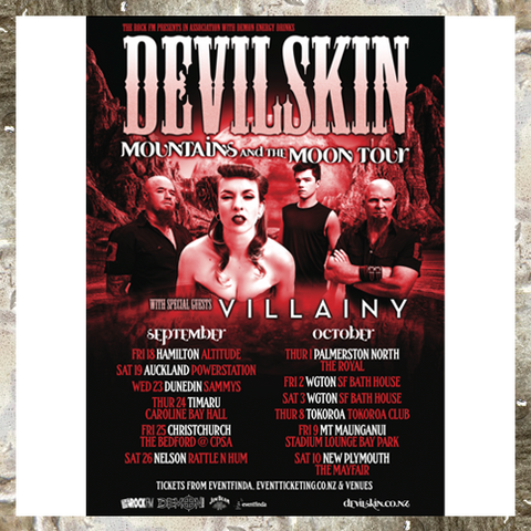 Mountains and the Moon - 2015 tour poster